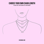 Chain link initial necklace