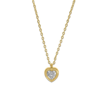 Heart of Diamond Gold Necklace