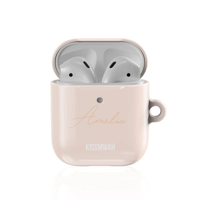 Light Nude Blush Airpods-fodral