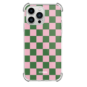 Green & Pink Squares Superslim