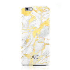 Gold Marble Small Initials Case